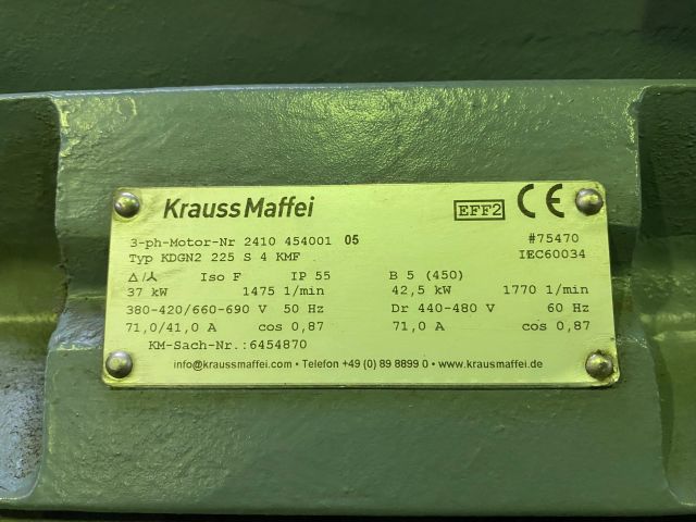 KÜENLE Drehstrommotor 37 kW 50 Hz, KDGN2 225 S 4 KMF, 6454870