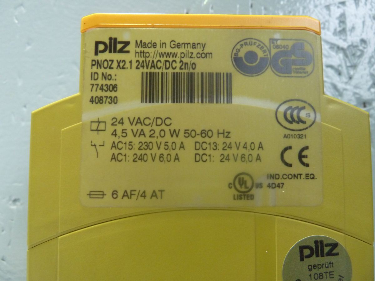 PILZ Sicherheitsschaltgerät, PNOZ X2.1 / 774306 - Complast GmbH