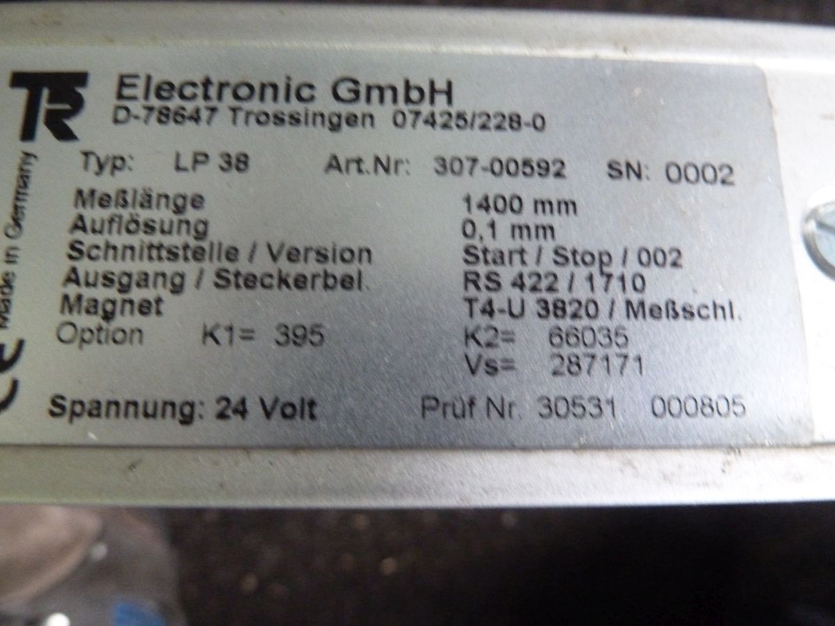 TR Electronic Wegaufnehmer 1400 mm LP 38 / 307-00592