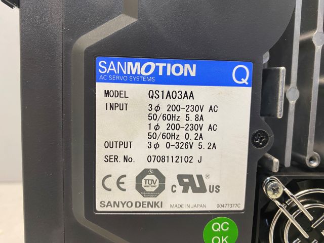 SANYO SANMOTION Servodrive für Y-Achse / QS1A03AA