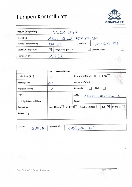 MOOG Radialkolbenpumpe RKP63 / 2 518 217 749 / 192.512